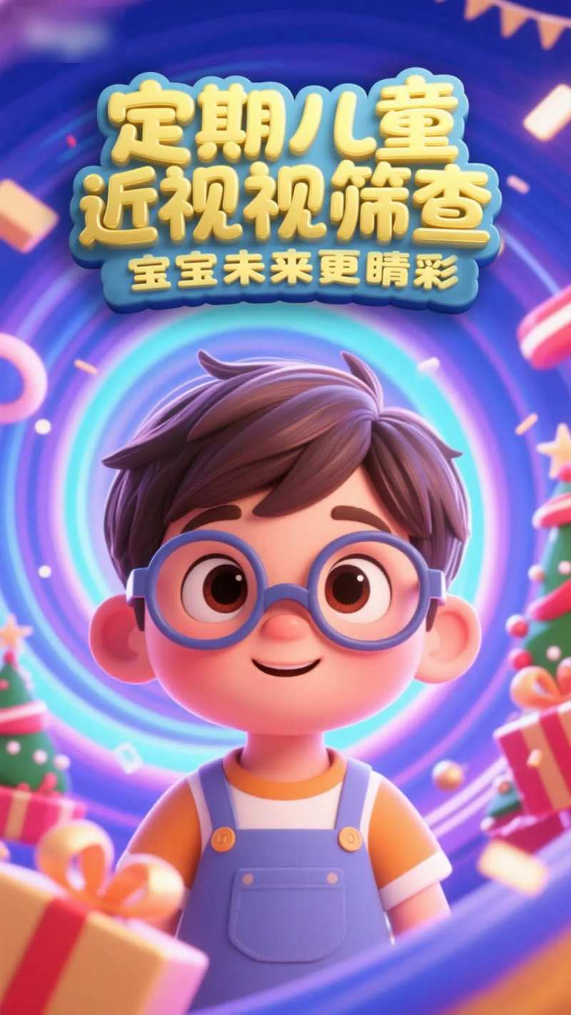 儿童视力检查海报-采灵感-cailinggan.com