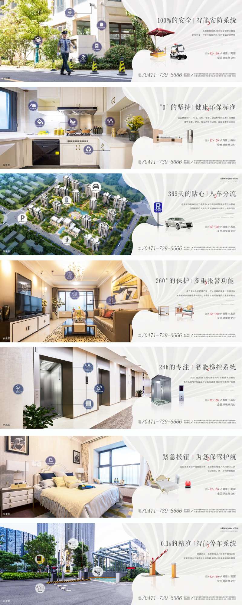 房地产配套价值点系列科技住区海报                                                                                                                                                                                        -采灵感-cailinggan.com
