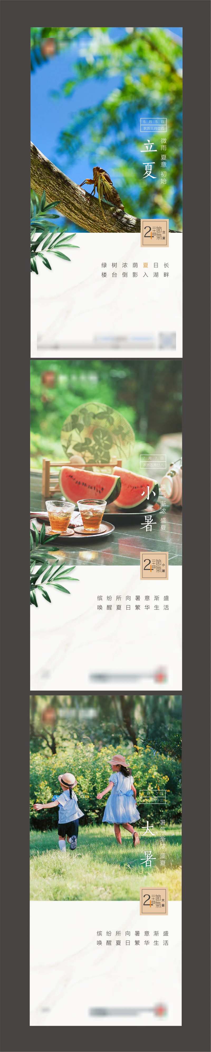 立夏大暑小暑节气图-采灵感-cailinggan.com