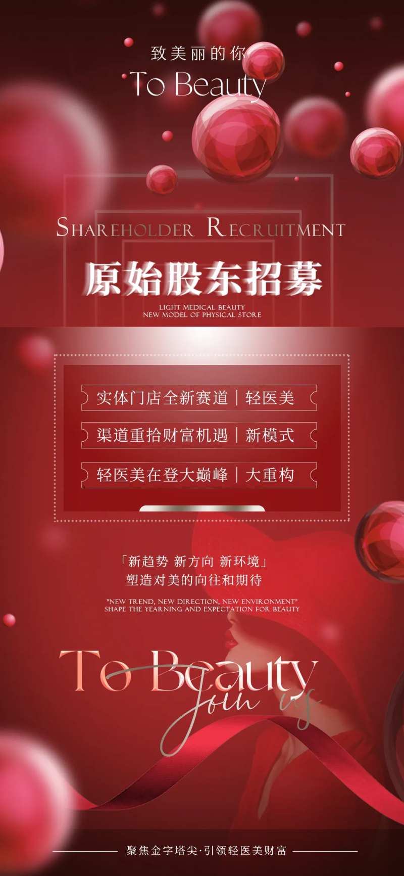 医美股东招募造势海报-采灵感-cailinggan.com