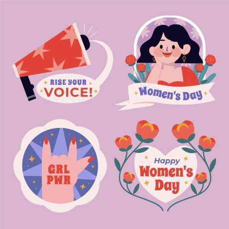 女神节活动手举牌-采灵感-https://www.cailinggan.com/