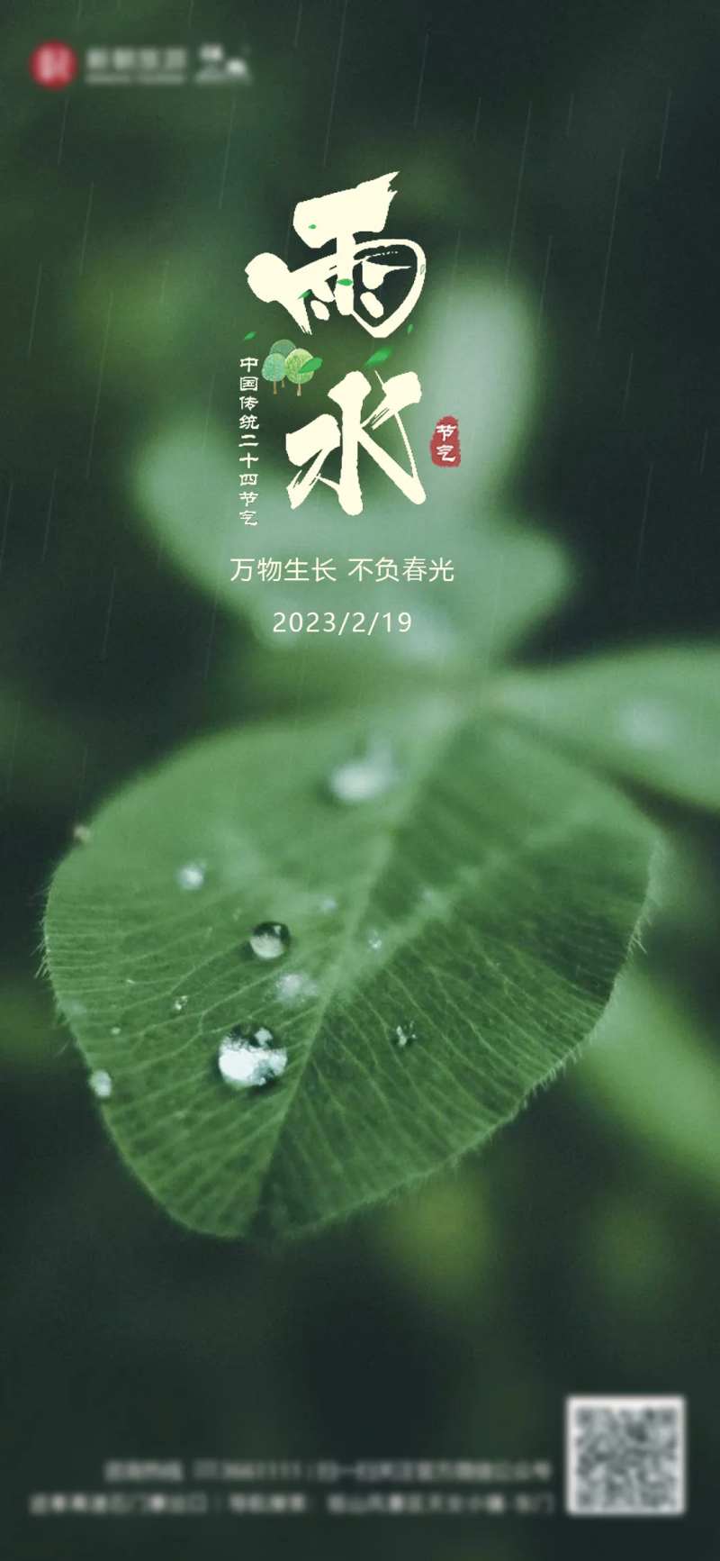 雨水海报-采灵感-cailinggan.com