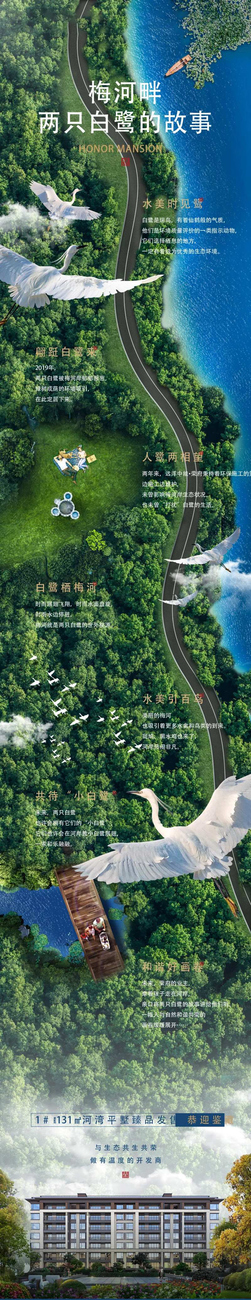 房地产白鹭长图-采灵感-cailinggan.com