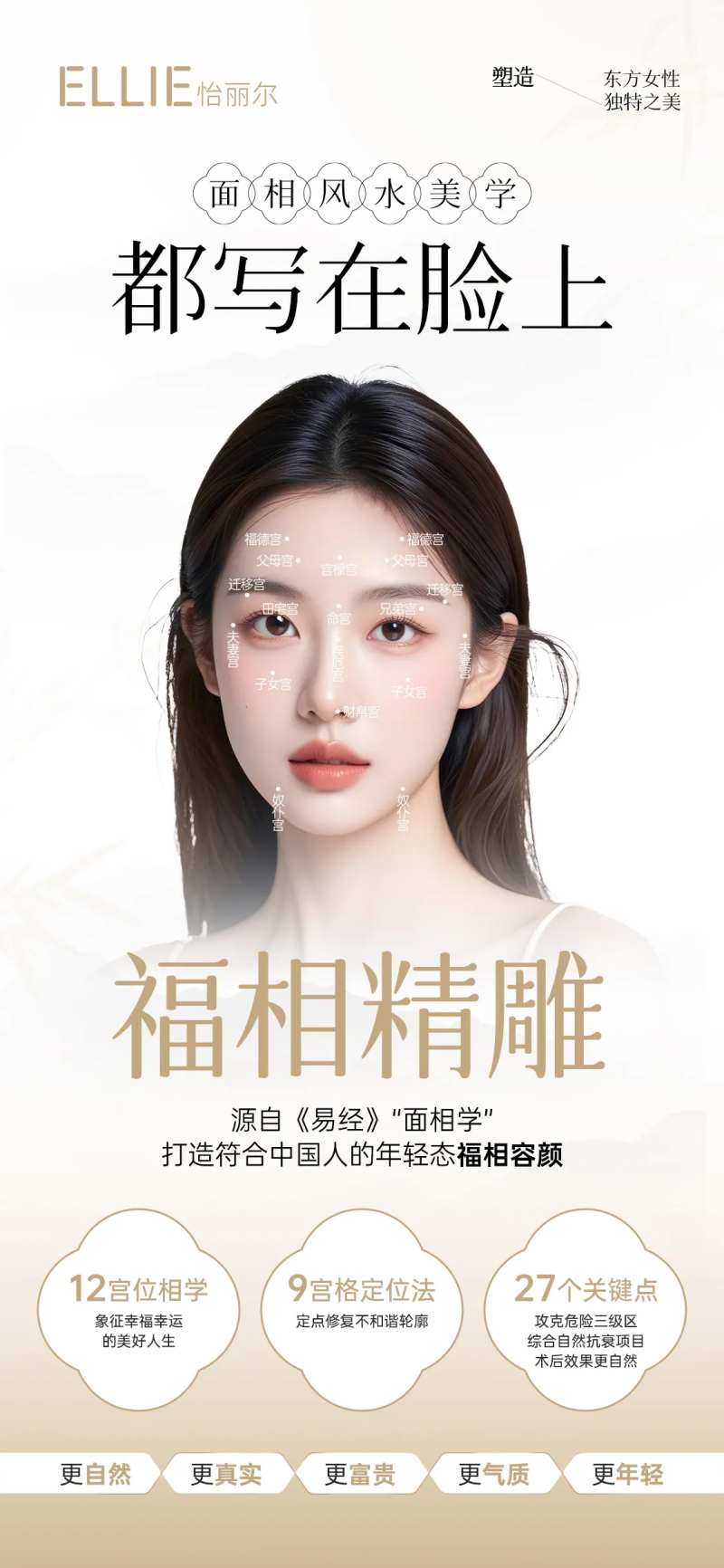 医美福相精雕海报-采灵感-cailinggan.com