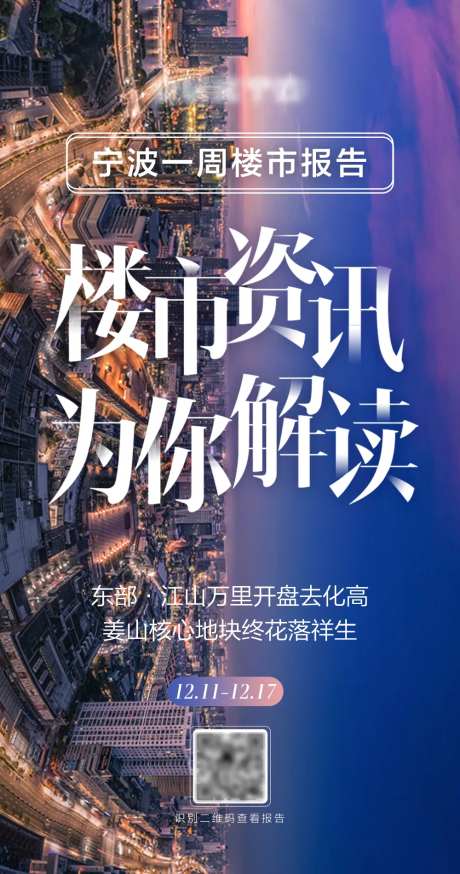 一周楼市报备海报-采灵感-https://www.cailinggan.com/