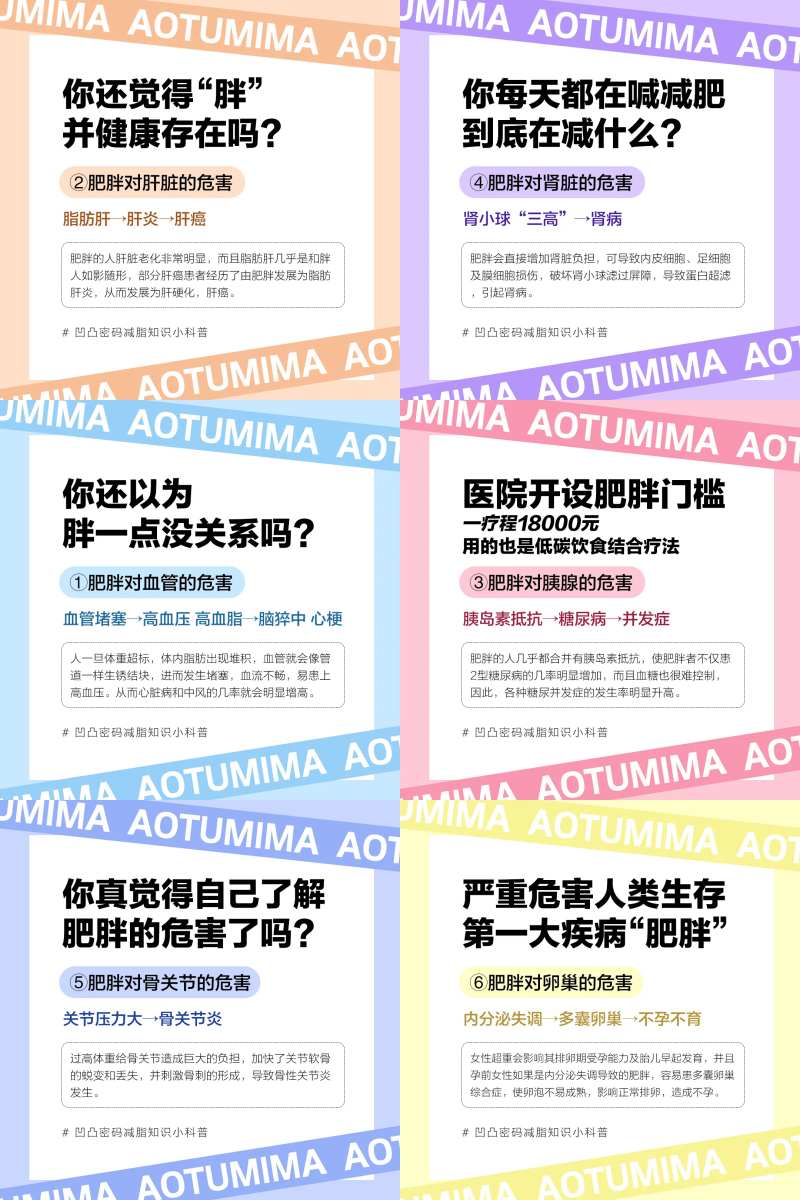 微商减肥产品功效宣传系列图肥胖的危害-采灵感-cailinggan.com