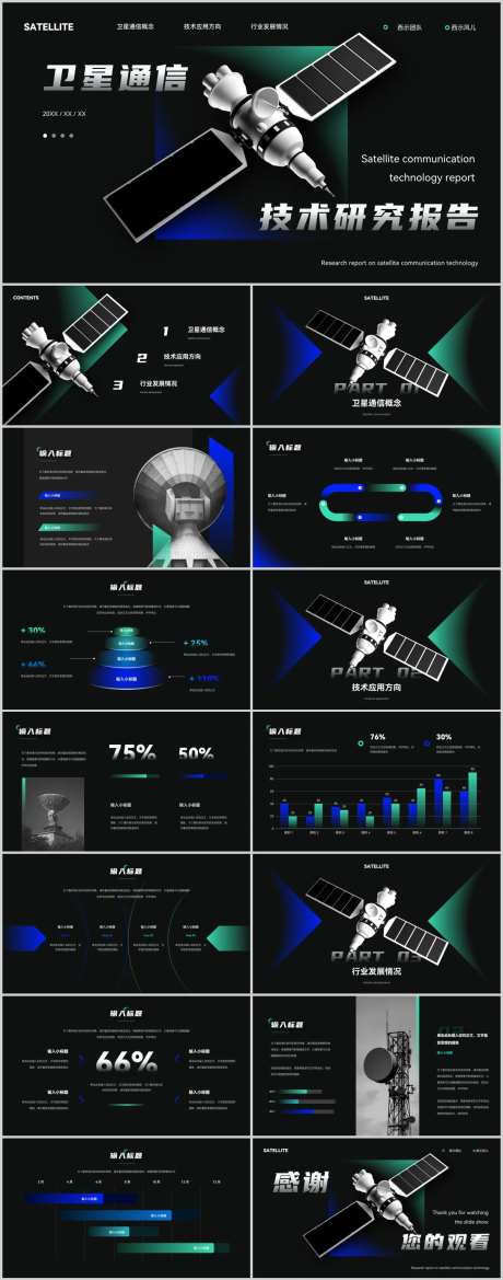 卫星通信技术研究报告.PPT-采灵感-https://www.cailinggan.com/