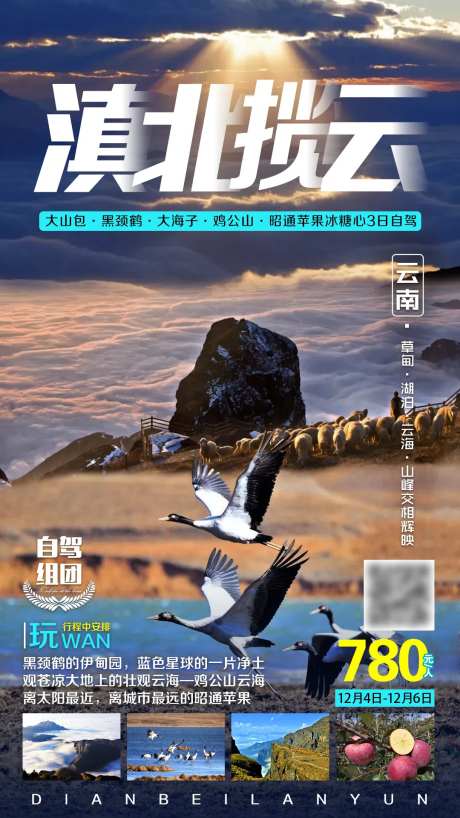 云南大山包旅游海报-采灵感-https://www.cailinggan.com/