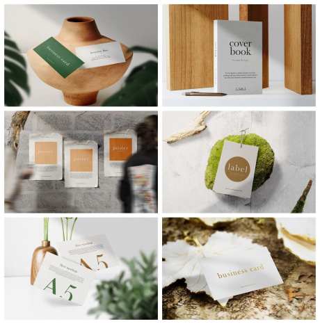 信纸卡片名片册子信封样机-采灵感-https://www.cailinggan.com/