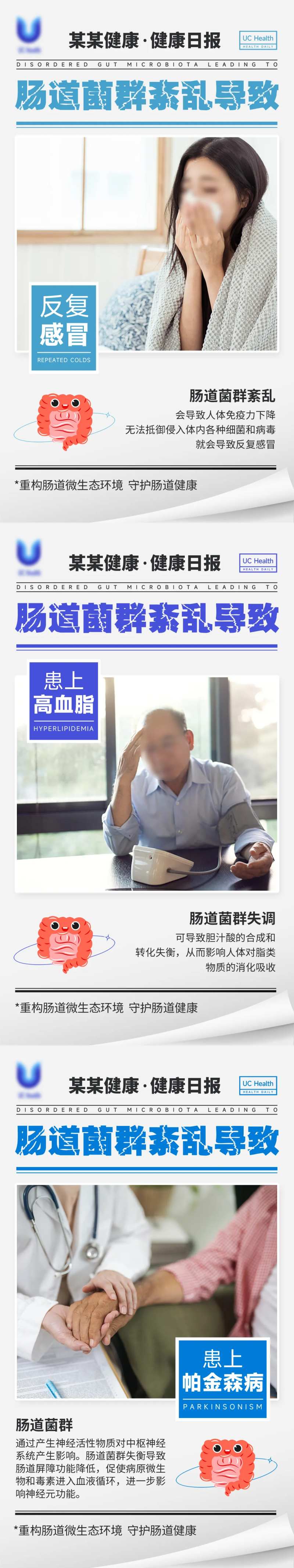 肠道紊乱健康日报海报-采灵感-cailinggan.com