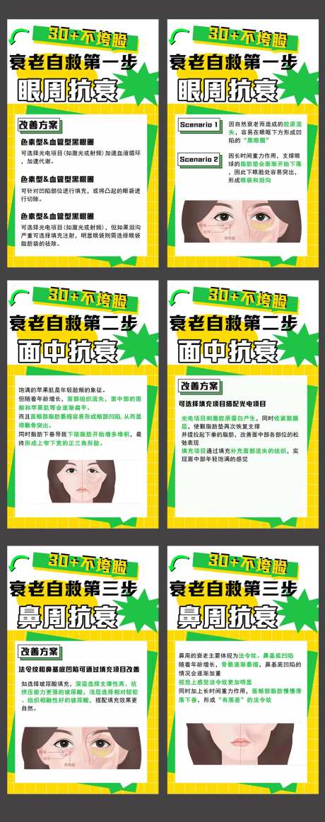 医美灯箱小科普朋友圈系列海报-采灵感-https://www.cailinggan.com/