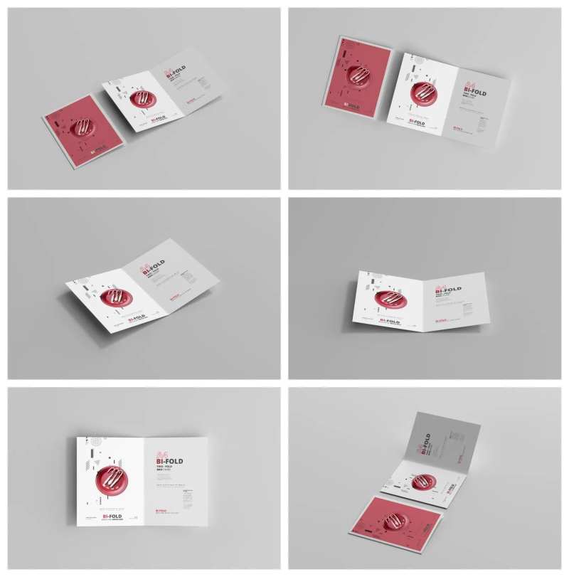 折页宣传册册子杂志样机-采灵感-cailinggan.com