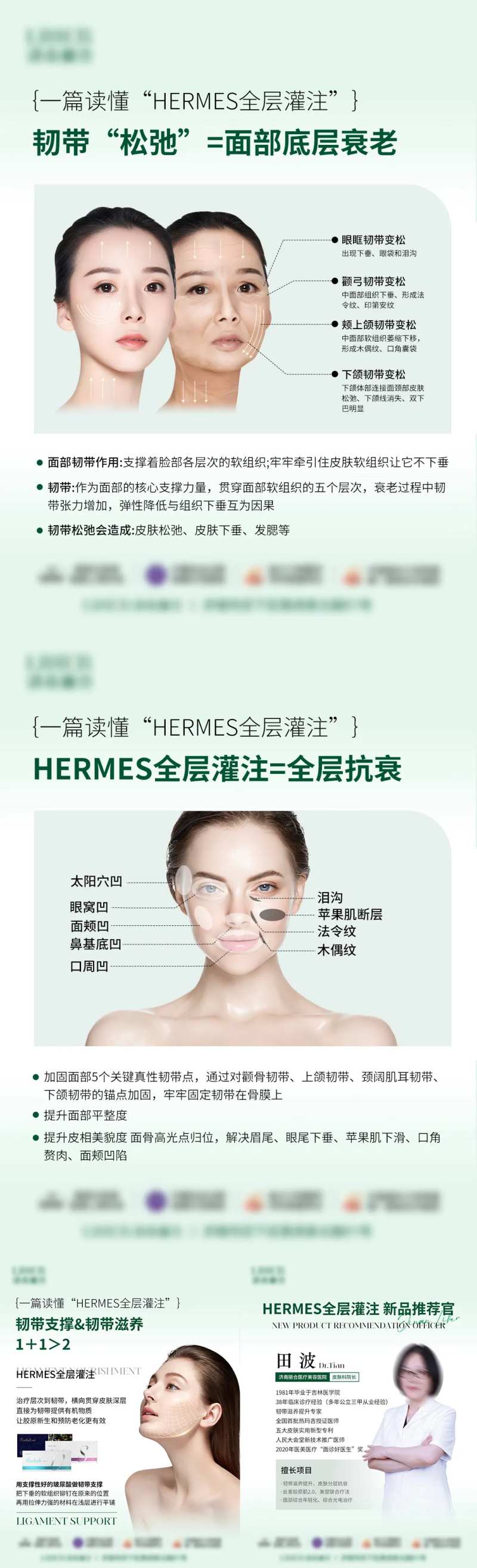 面部韧带滋养提升科普系列海报-采灵感-cailinggan.com