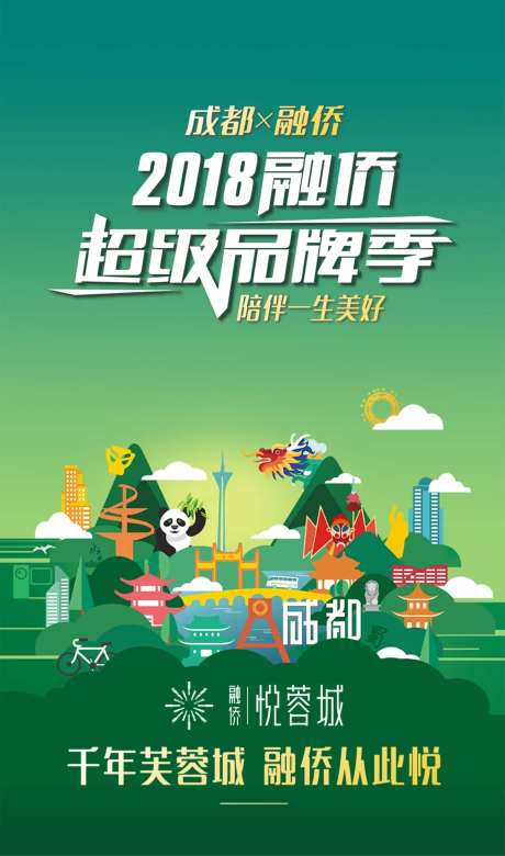 矢量插画城市系列海报-采灵感-https://www.cailinggan.com/