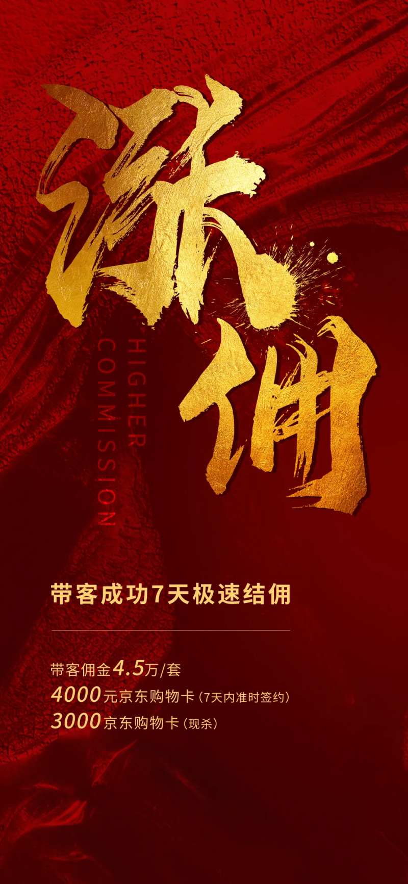 地产热销涨佣海报-采灵感-cailinggan.com