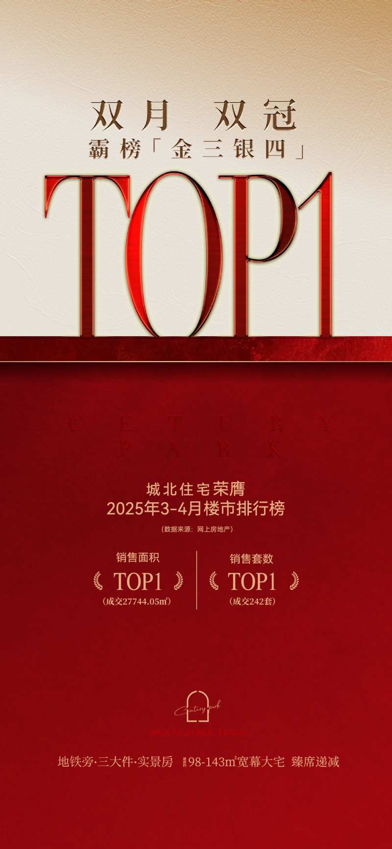 地产热销TOP1宣传海报-采灵感-cailinggan.com