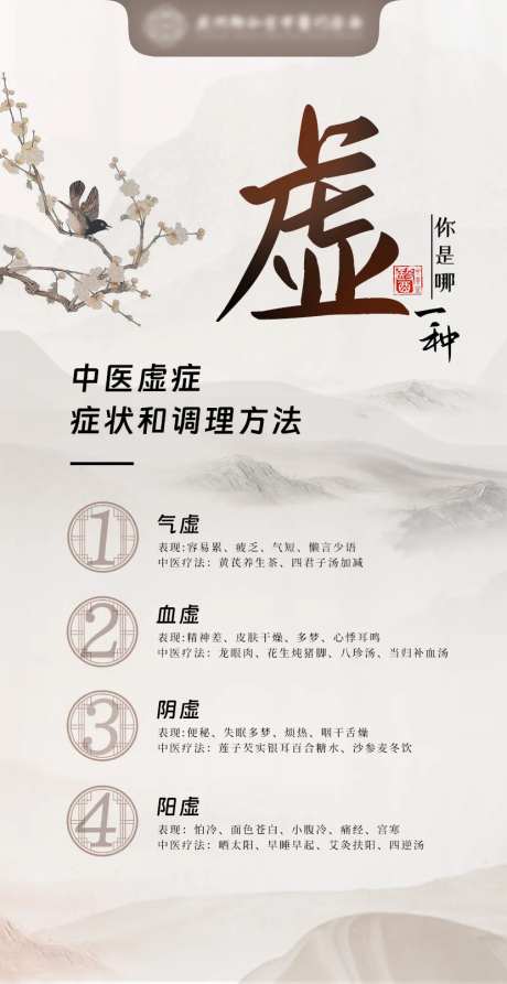 中医科普海报体质调养-采灵感-https://www.cailinggan.com/