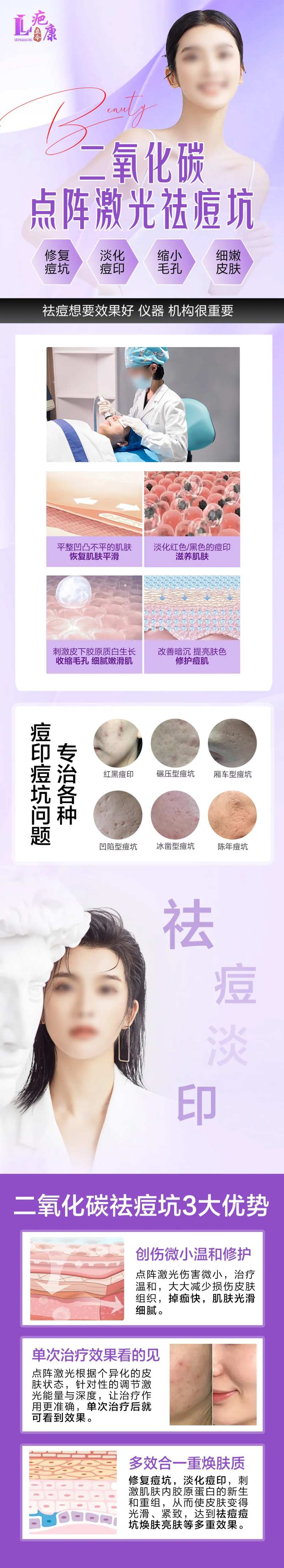 二氧化碳点阵激光祛痘坑详情页-采灵感-cailinggan.com