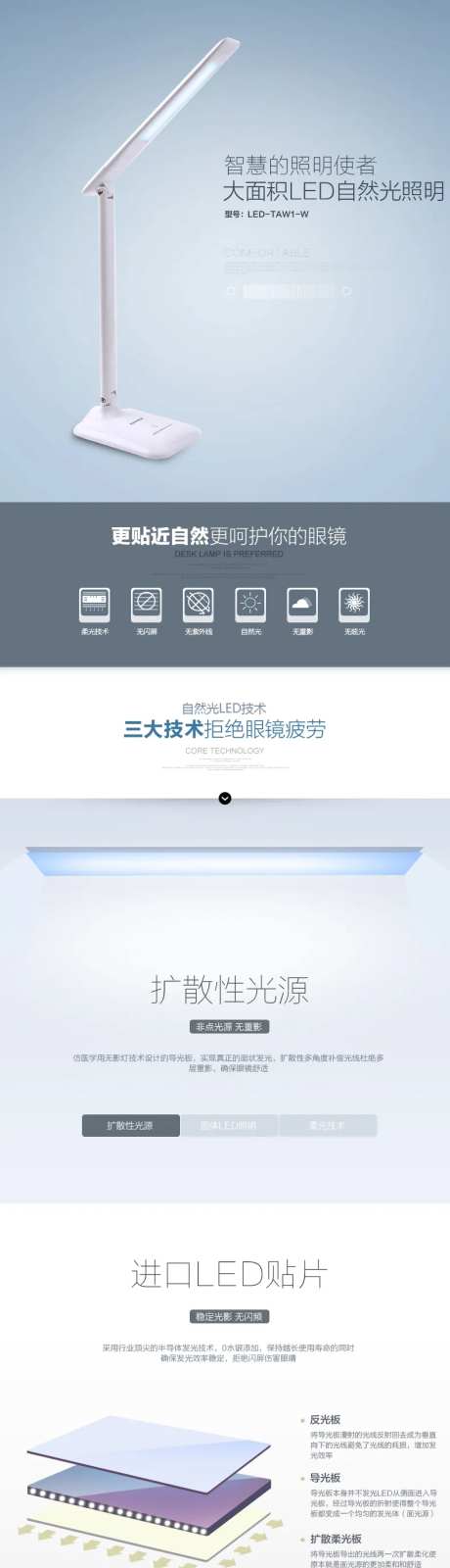 简约护眼台灯电商详情页-采灵感-https://www.cailinggan.com/