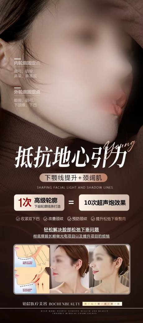 医美轮廓固定海报-采灵感-https://www.cailinggan.com/