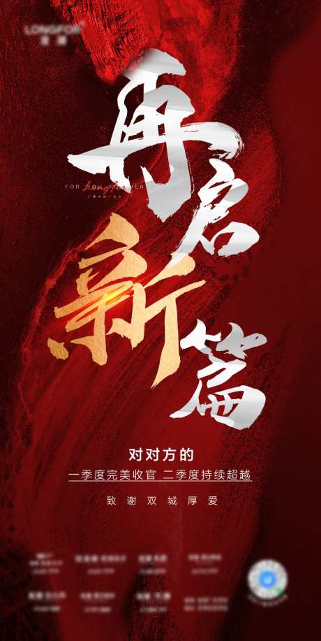 地产红金再启新篇海报-采灵感-https://www.cailinggan.com/