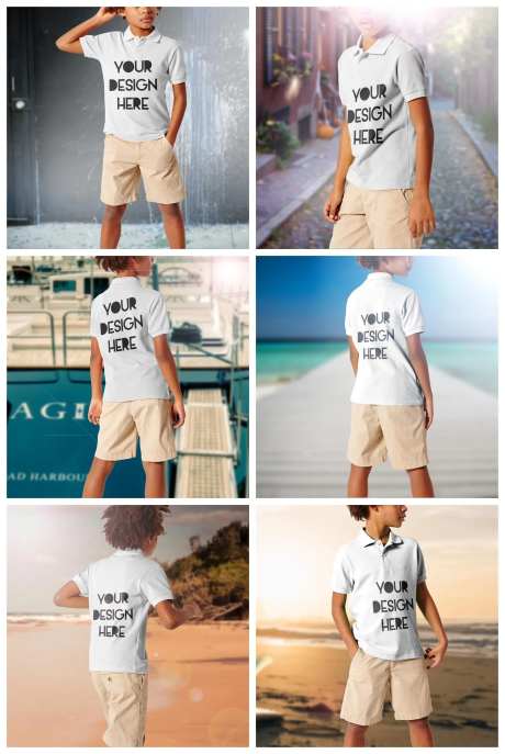 童装服饰短袖简约样机-采灵感-https://www.cailinggan.com/