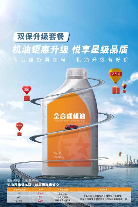 汽车机油海报-采灵感-https://www.cailinggan.com/