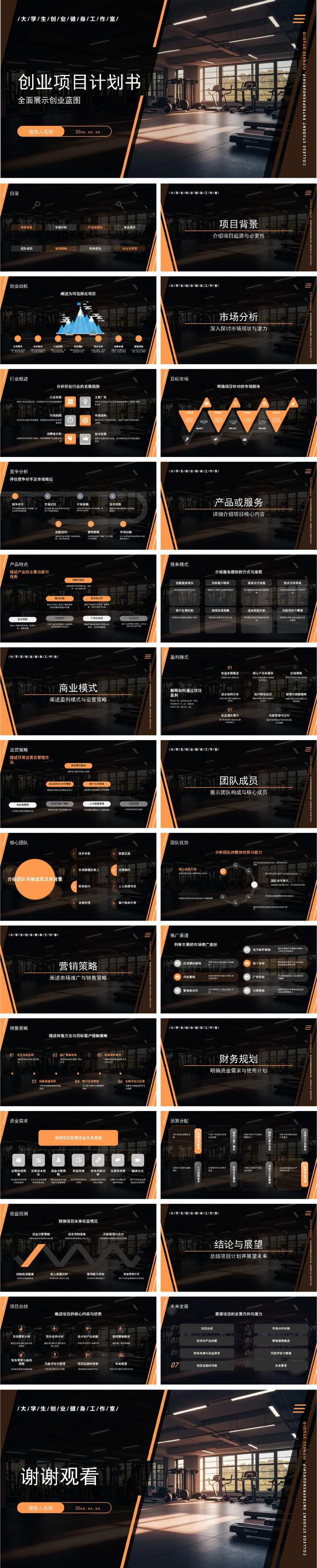 创业项目计划书PPT-采灵感-cailinggan.com