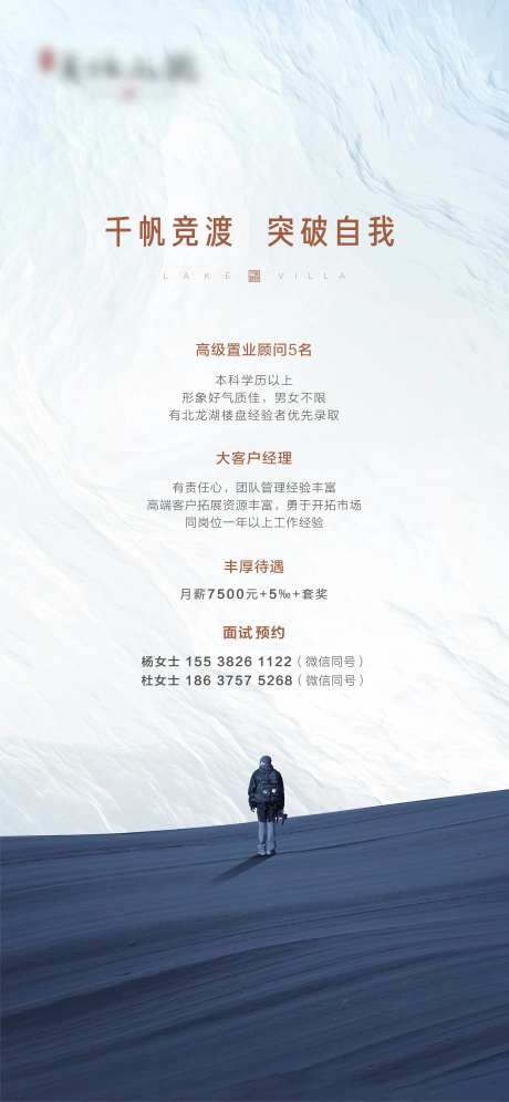 简约房地产招聘海报-采灵感-https://www.cailinggan.com/