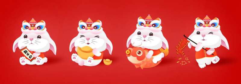 2023兔年IP卡通形象-采灵感-cailinggan.com