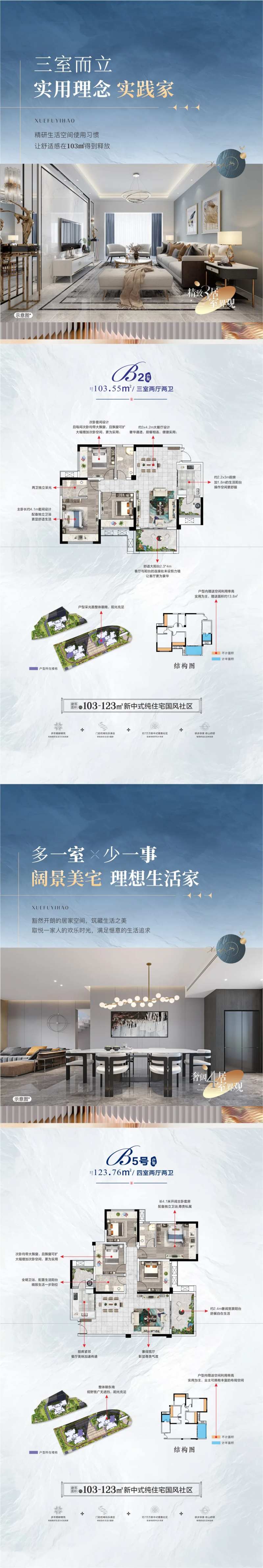 户型价值点系列长图海报-采灵感-cailinggan.com
