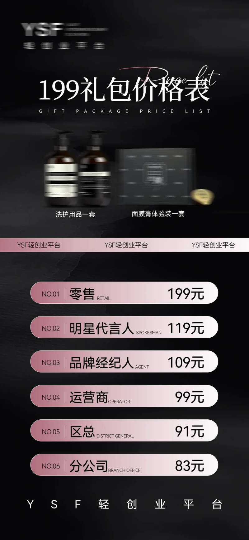 微商代理价格海报-采灵感-cailinggan.com