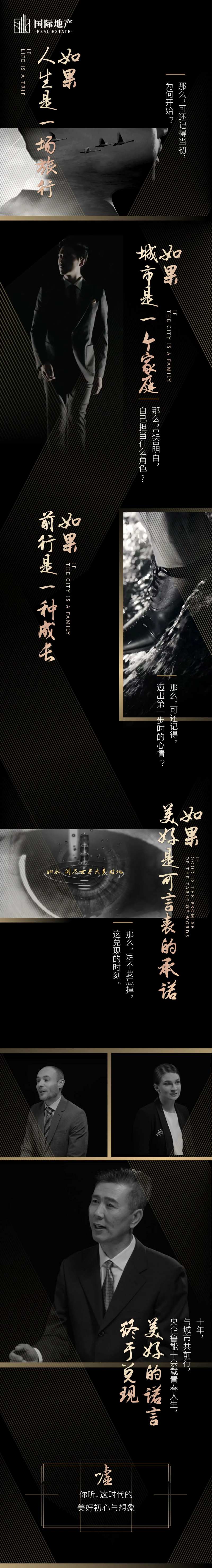 黑金高端简约大气房地产人物传记长海报-采灵感-cailinggan.com