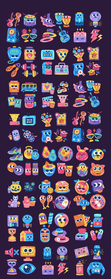 卡通趣味贴纸异性手举牌-采灵感-https://www.cailinggan.com/