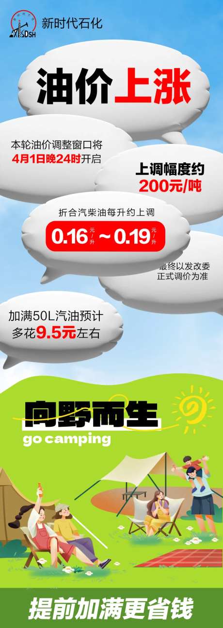 油价变动上涨海报-采灵感-https://www.cailinggan.com/