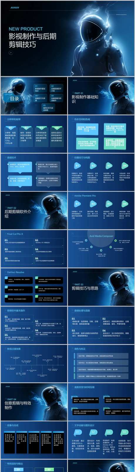 影视制作与后期剪辑技巧PPT-采灵感-https://www.cailinggan.com/