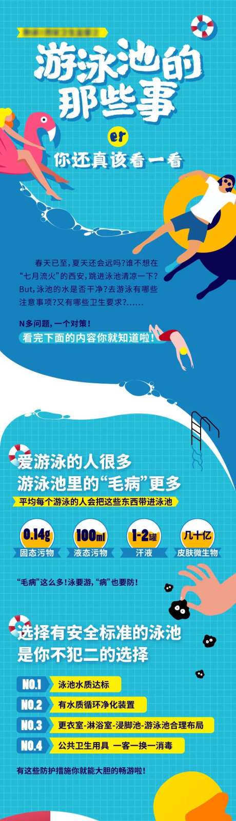 游泳池科普长图海报-采灵感-https://www.cailinggan.com/