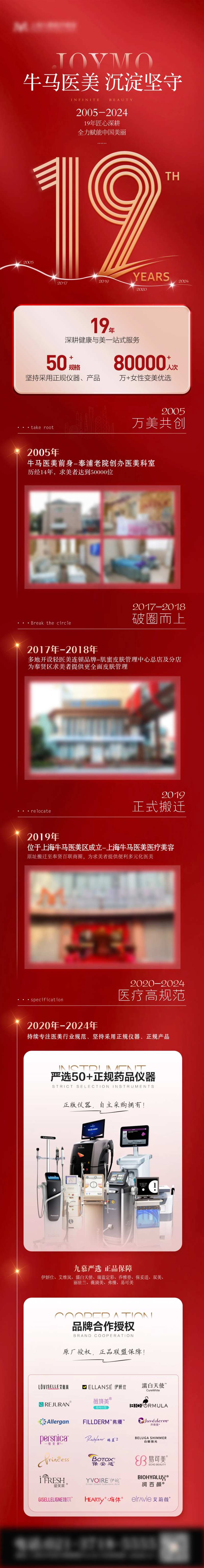 医美品牌历程大事记长图-采灵感-cailinggan.com