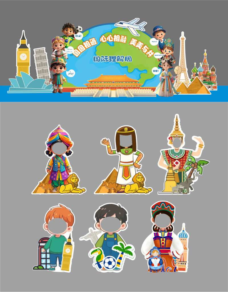 国际理解教育美陈-采灵感-cailinggan.com