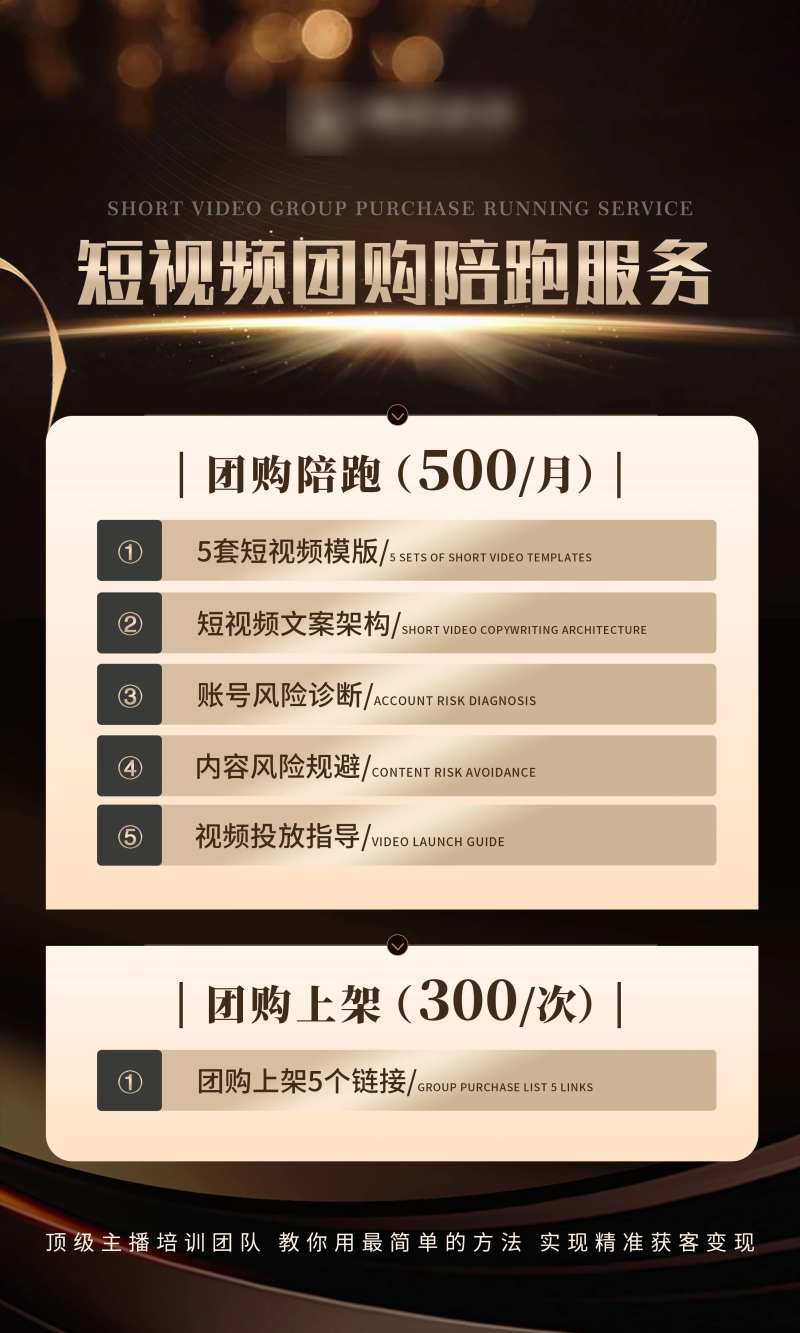 短视频陪考团购服务活动粽金海报-采灵感-cailinggan.com