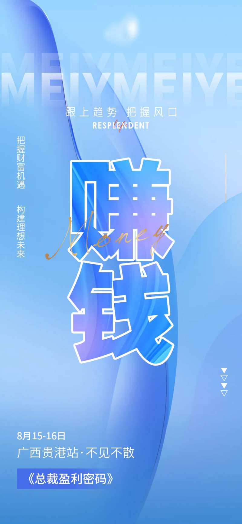 总裁盈利密码赚钱财富盈利海报-采灵感-cailinggan.com
