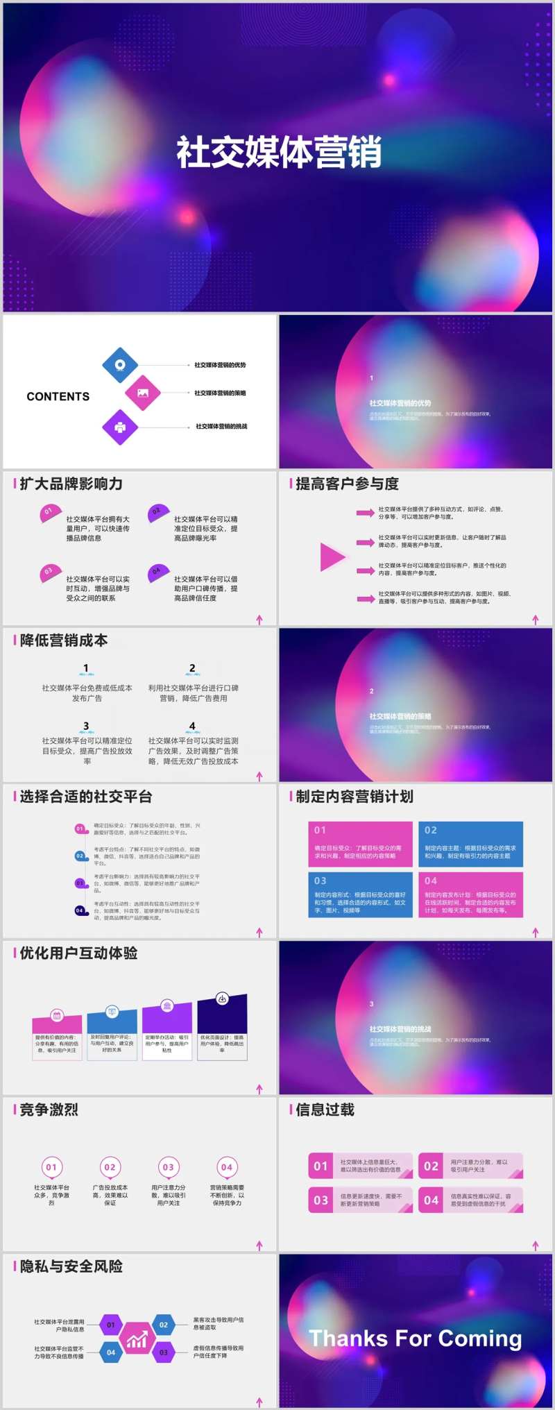 社交媒体营销PPT-采灵感-cailinggan.com