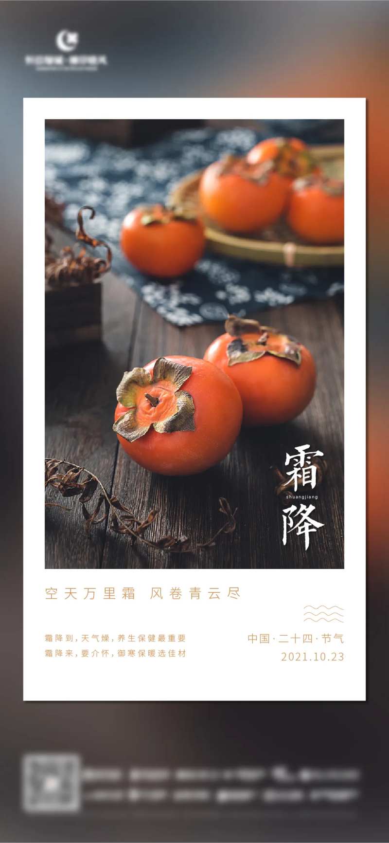 霜降海报-采灵感-cailinggan.com