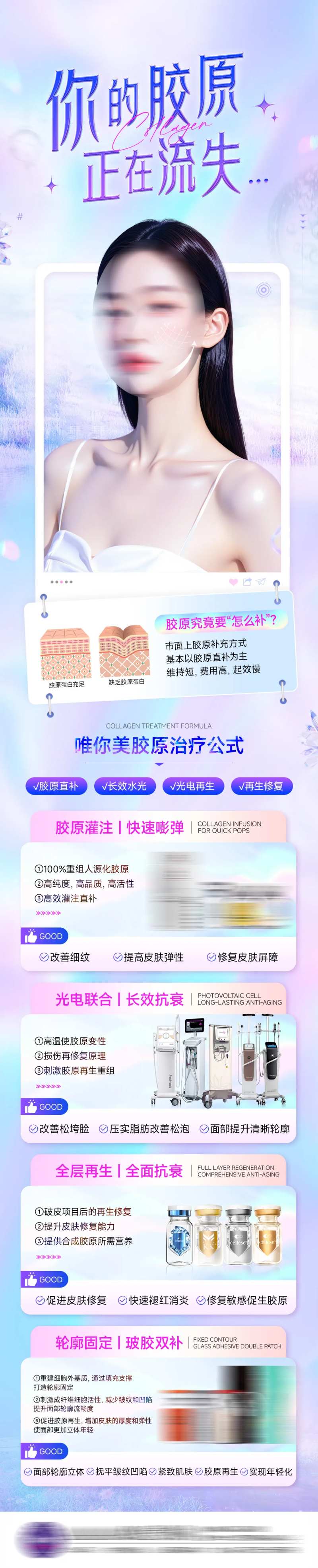 医美胶原流失科普长图-采灵感-cailinggan.com