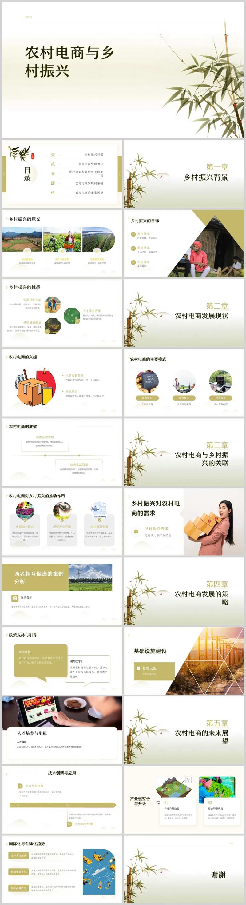 农村电商与乡村振兴PPT-采灵感-cailinggan.com