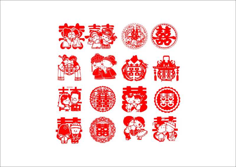 喜字-采灵感-cailinggan.com