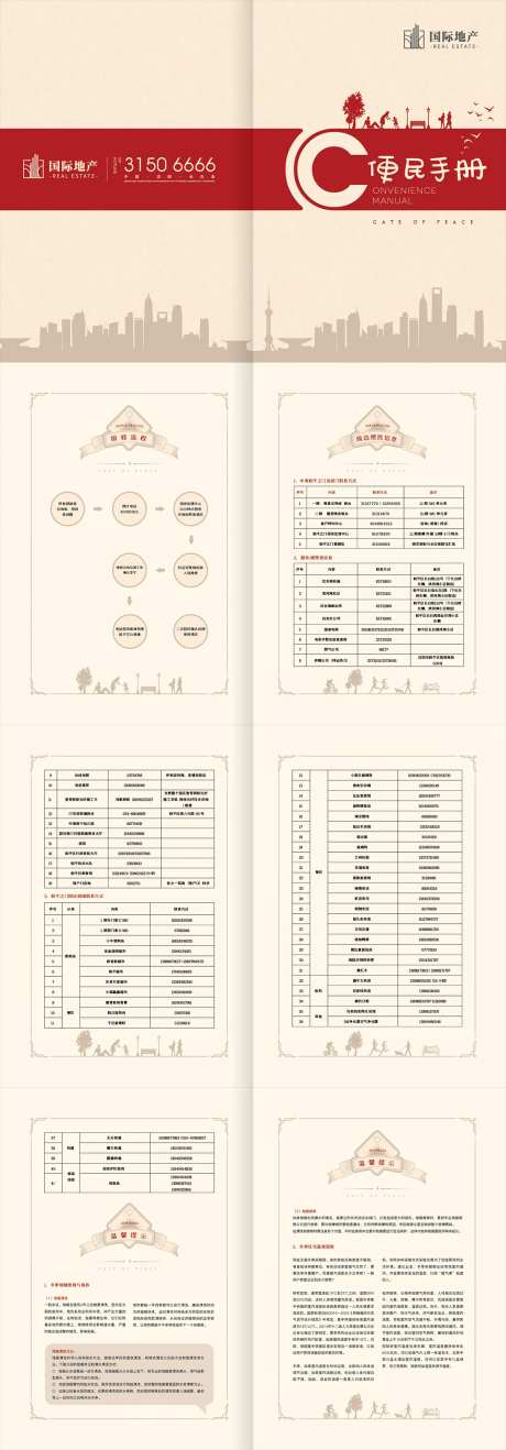 地产业主便民物业报修流程温馨提示手册-采灵感-https://www.cailinggan.com/