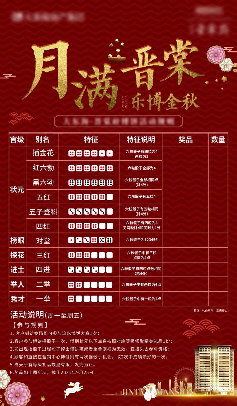 地产中秋博饼活动规则板-采灵感-cailinggan.com