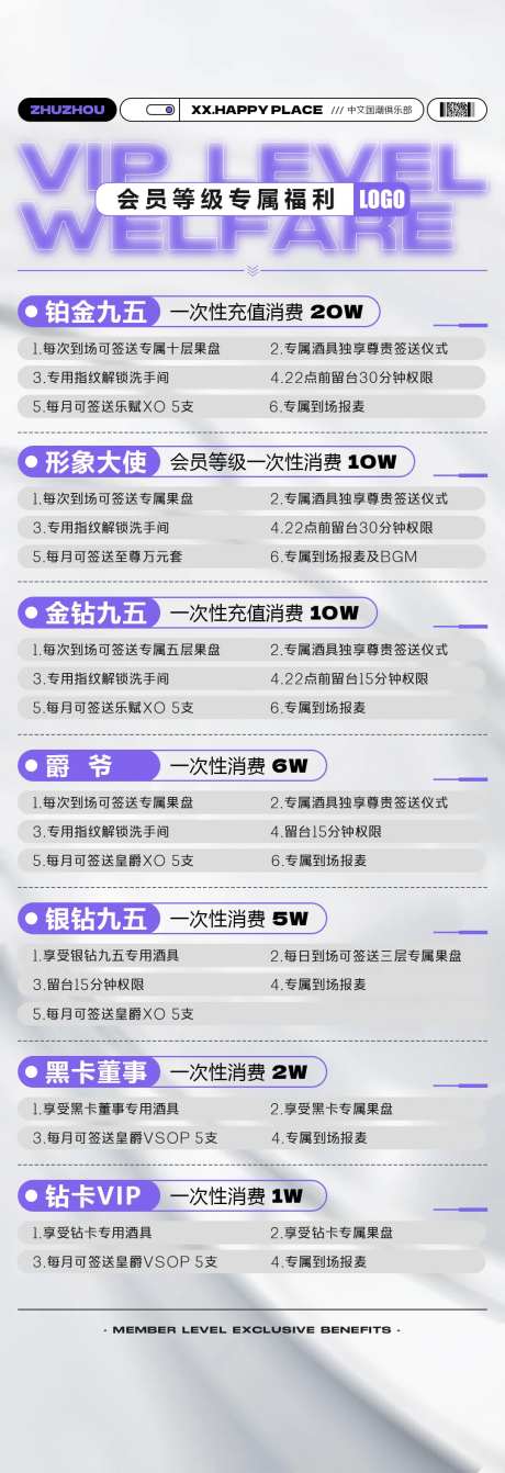酒吧会员等级长图海报-采灵感-https://www.cailinggan.com/