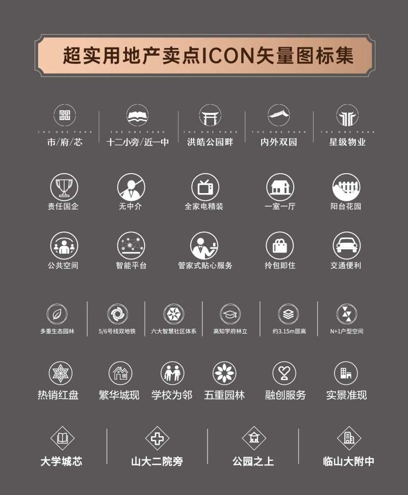 地产ICON标签图标价值点卖点-采灵感-cailinggan.com